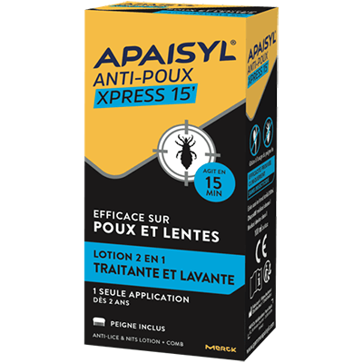 image Apaisyl® Anti-Poux Xpress 15’ Lotion de 200 ml